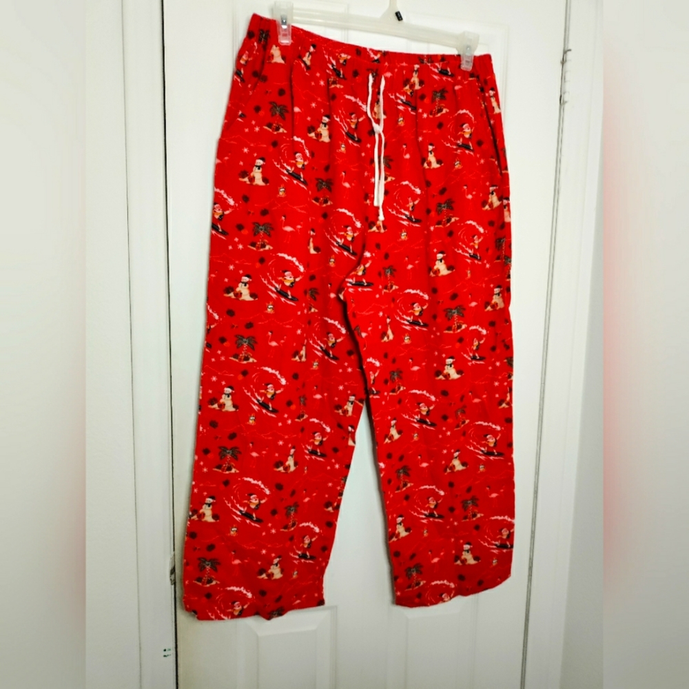 Christmas pajama plus size pants